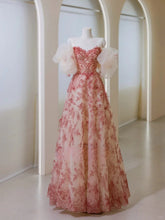 Unique Ball Gown Sweetheart Lace Prom Dresses Long Party Dress 20th Birthday Outfits Formal Gown AU043