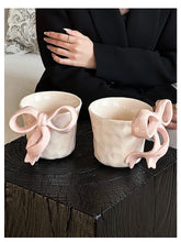 Cute Coffee Cup 3D Bow Ceramic Cup Drinking Cup Milk Mug