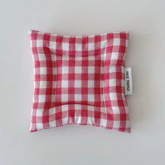 Homemade Korean Style Cotton Checkered Insulation Mat Cup Mat Flower Pot Mat Square Table Mats