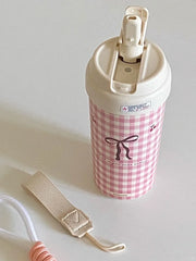 Insulated Cup for Women Large Capacity Portable Straw 316 Ceramic Inner Pot New Tea Separation Model