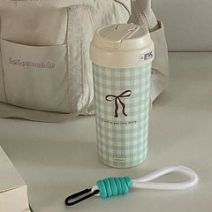 Insulated Cup for Women Large Capacity Portable Straw 316 Ceramic Inner Pot New Tea Separation Model