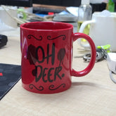 Alastors Ceramic Mug oh deer Hazbined Coffee Water Cup Anime Cartoon Originals Cups Hotels Creative Kawaii Fans Birthday Gift