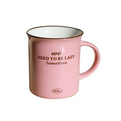 Original Pink Cream Style English Ceramic Mug Coffee Cup Milk Breakfast Cup Mugs Kawaii Cup