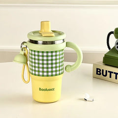 Coffee Insulated Cup Stainless Steel Water Cup Large Capacity High Appearance Double Drinking Cup Ice Cream Cup for Girl