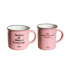 Original Pink Cream Style English Ceramic Mug Coffee Cup Milk Breakfast Cup Mugs Kawaii Cup