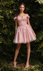 Ladivine Short Party Dress CD0194