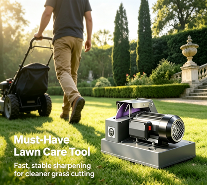 Electric Lawn Mower Blade Sharpener with Adjustable Angle