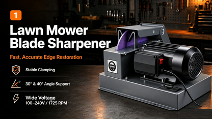 Electric Lawn Mower Blade Sharpener with Adjustable Angle