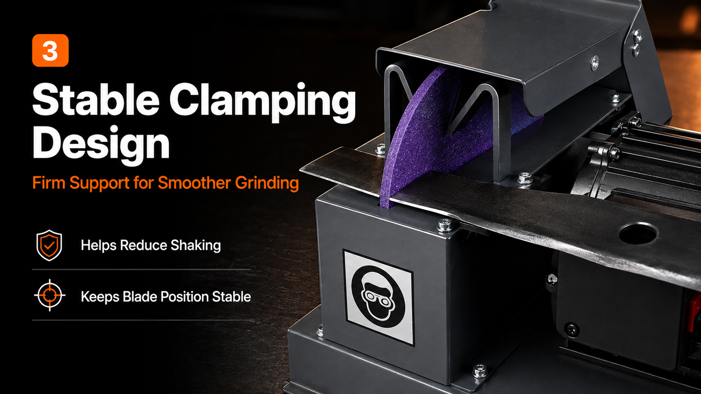 Electric Lawn Mower Blade Sharpener with Adjustable Angle