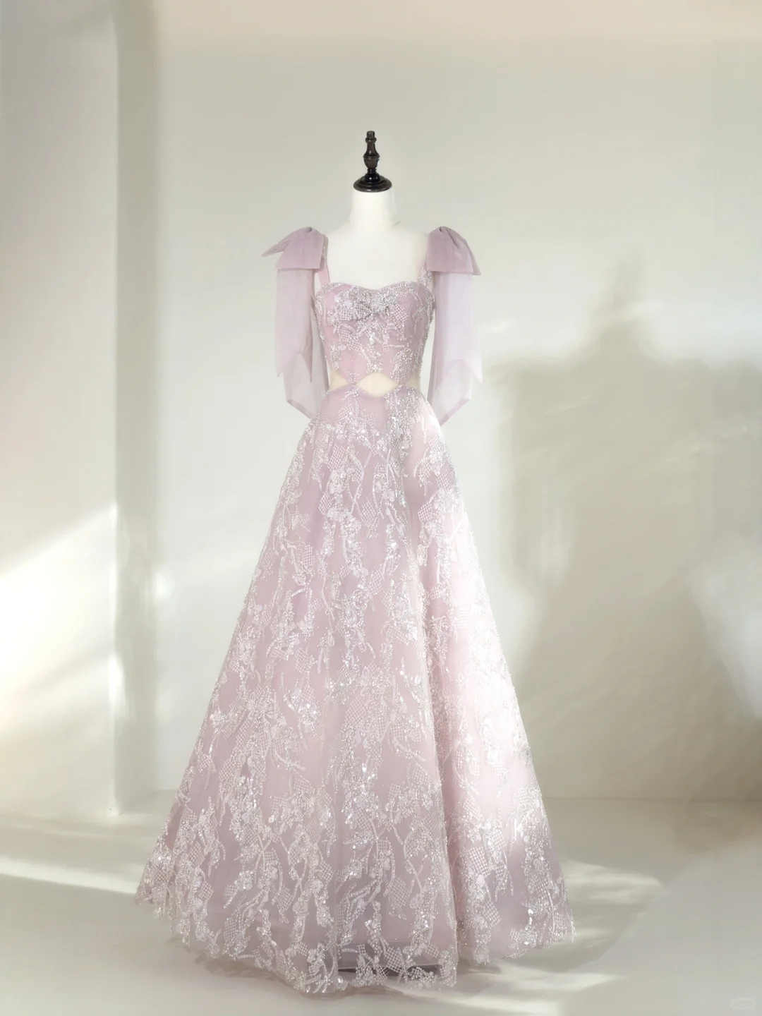 Shinning Ball Gown Spaghetti Straps Lilac Sequin Long Prom Dresses Impress 19th Birthday Outfits Prom Gown R1900