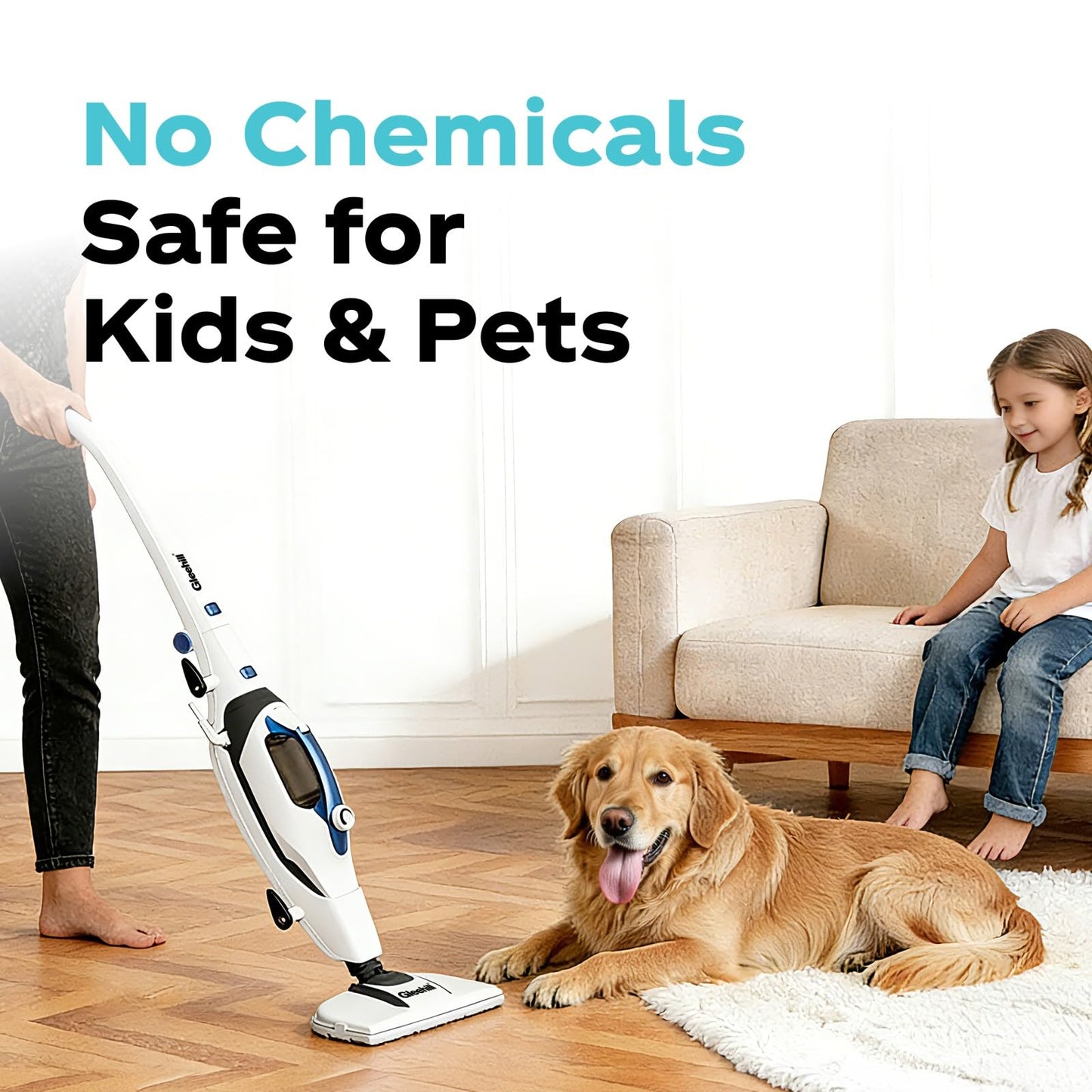 Steam Mop & Handheld Steam Cleaner | 30-Second Fast Heat, Chemical-Free Deep Cleaning