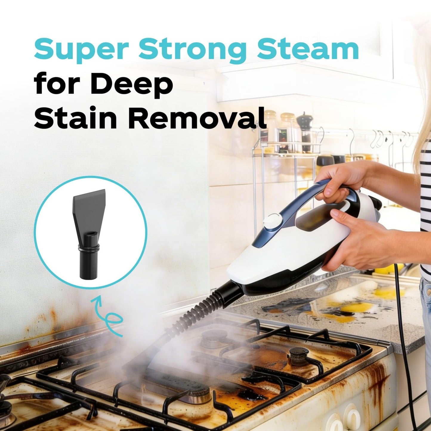 Steam Mop & Handheld Steam Cleaner | 30-Second Fast Heat, Chemical-Free Deep Cleaning