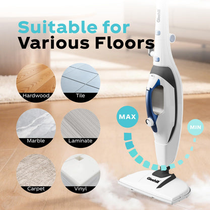 Steam Mop & Handheld Steam Cleaner | 30-Second Fast Heat, Chemical-Free Deep Cleaning