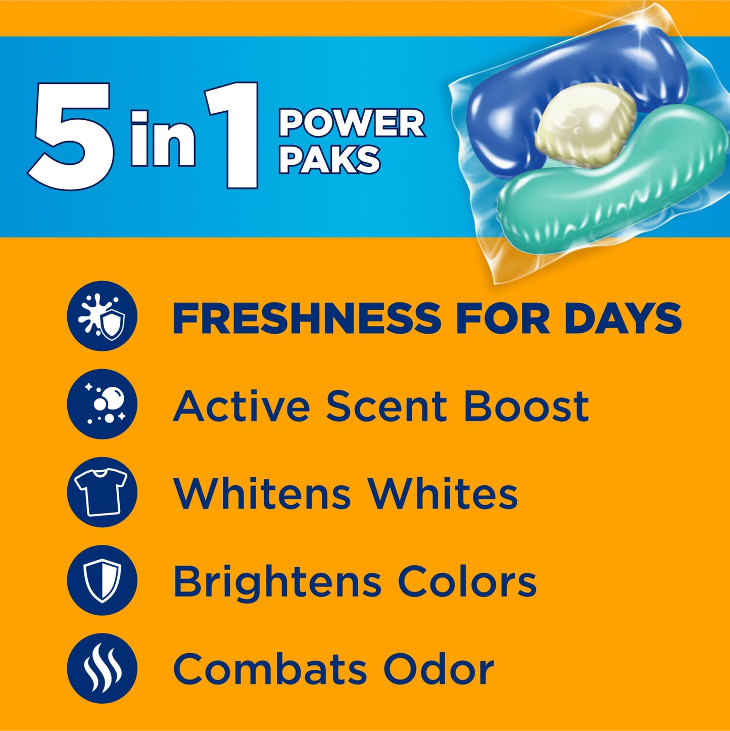 5-in-1 Laundry Detergent Power Paks