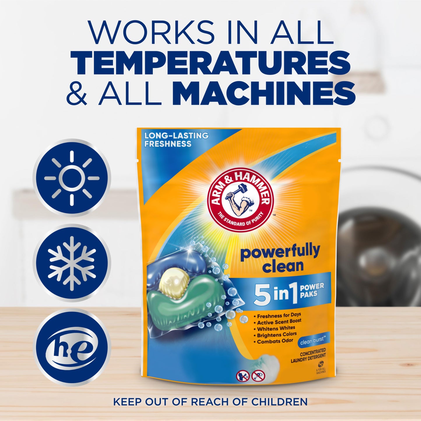 5-in-1 Laundry Detergent Power Paks