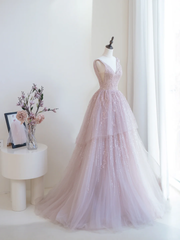 Shinning Ball Gown Deep V Neck Pink Sequin Long Prom Dresses Impress 19th Birthday Outfits Prom Gown RB1900