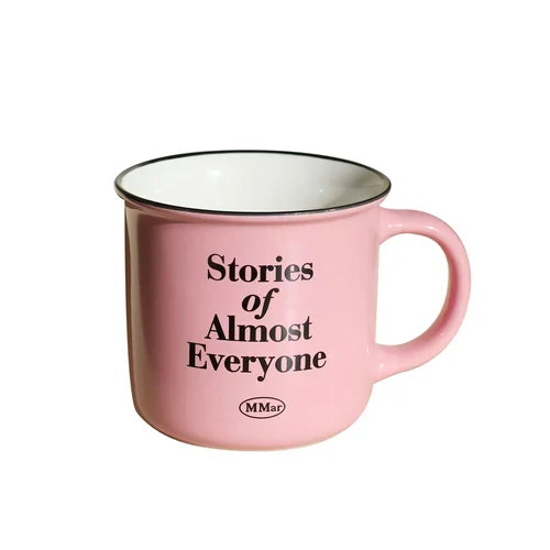 Original Pink Cream Style English Ceramic Mug Coffee Cup Milk Breakfast Cup Mugs Kawaii Cup
