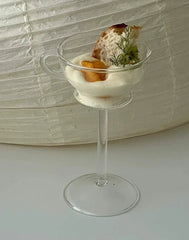 Creative Niche Glass Tall Coffee Cup Dessert Pudding Cup Tall Glass Bowl Wine Glasses Champagne