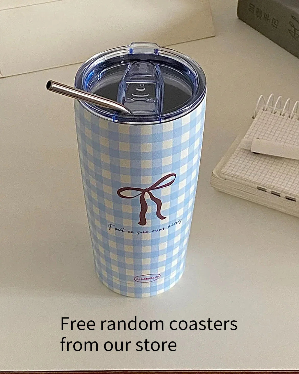 Original Insulated Portable Cup with Large Capacity and 304 Stainless Steel Suction Cup Water Bottle