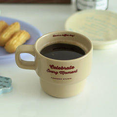 Original Winter Mug Stacked Cup High Temperature Resistant Milk Coffee Juice Cup Simplified Korean Style Mugs