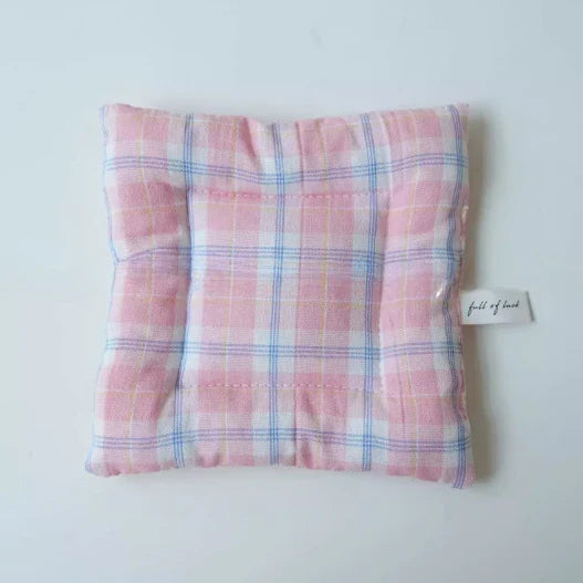 Homemade Korean Style Cotton Checkered Insulation Mat Cup Mat Flower Pot Mat Square Table Mats