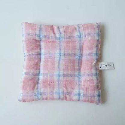 Homemade Korean Style Cotton Checkered Insulation Mat Cup Mat Flower Pot Mat Square Table Mats