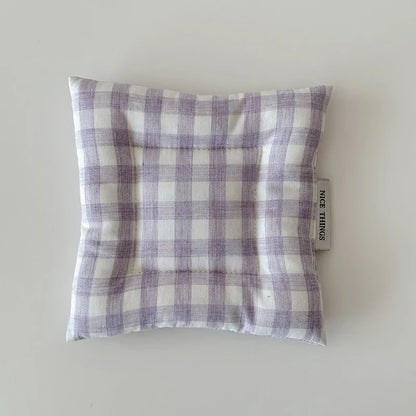 Homemade Korean Style Cotton Checkered Insulation Mat Cup Mat Flower Pot Mat Square Table Mats