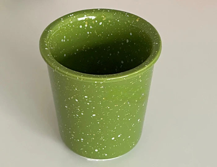 Ceramic Speckler Ink Dotted Under Glaze Color Handy Cup Mug Breakfast Milk Coffee Cup Drinking Water Cup