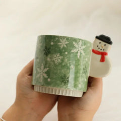 Christmas Hand-painted Gingerbread Man Ceramic Mug  Coffee Mug Mugs Coffee Cups